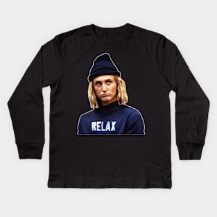 SPICOLI SAYS RELAX Kids Long Sleeve T-Shirt